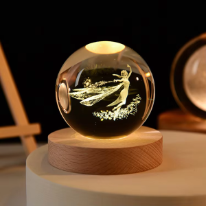 Fairy crystal ball 3D laser printed
